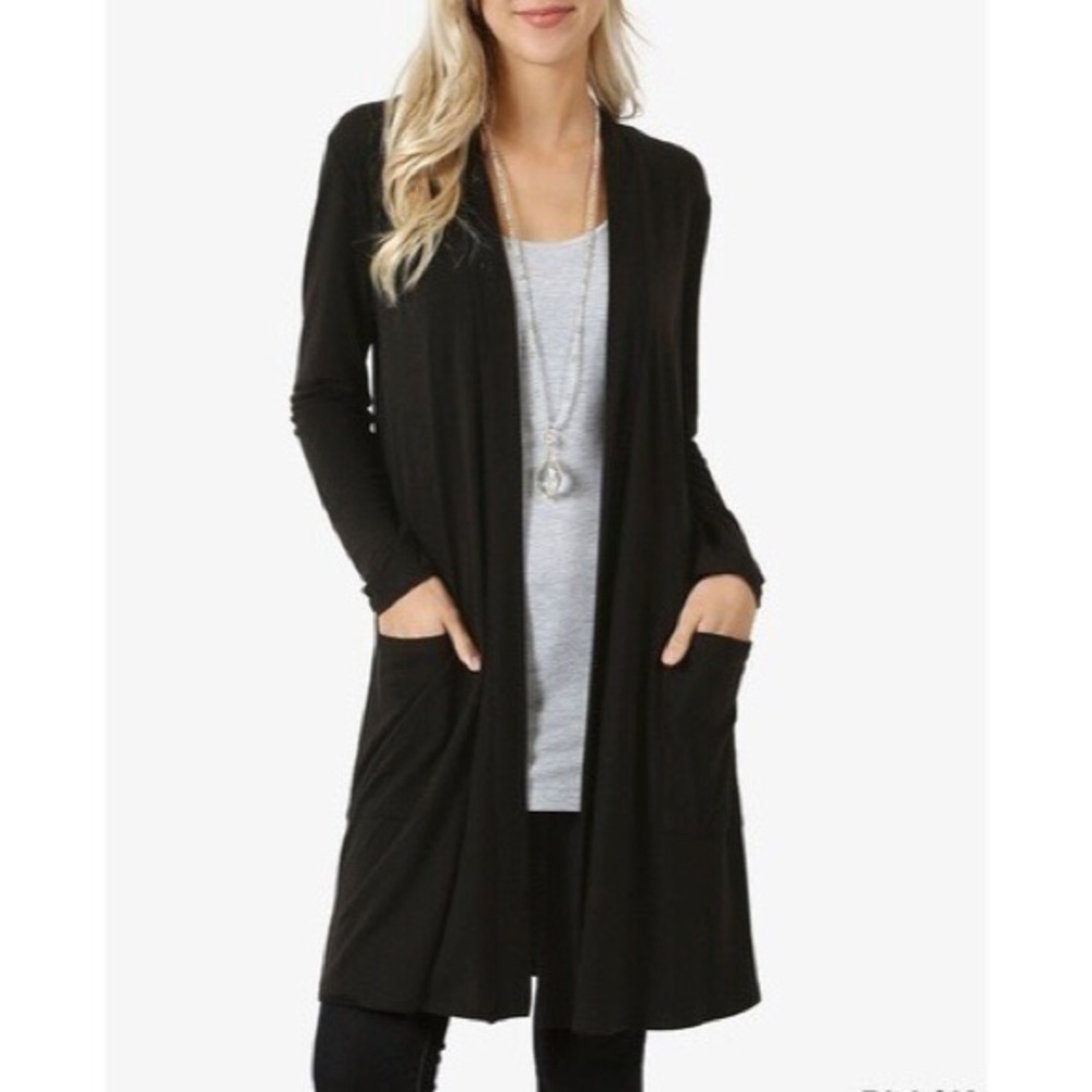 5 ★★★★★ Star Rated Slouchy Pocket Open Cardigan